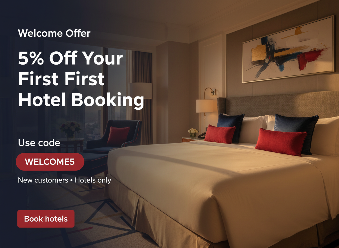 Welcome Offer – 5% Off Your First Hotel Booking
New to Travel OS Hub? Use code WELCOME5
at checkout
